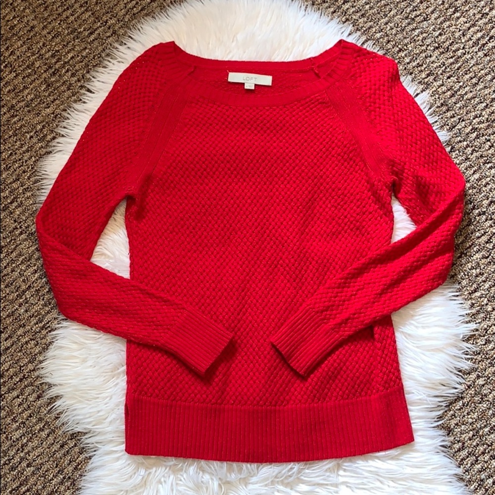 LOFT Red Women's Sweater